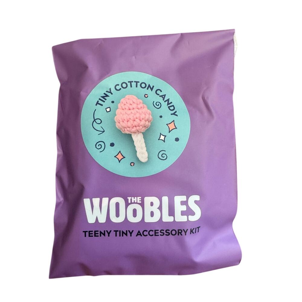 *RARE* The Woobles Tiny Cotton Candy Crochet Kit - Series 3 Mystery Kit (Sealed)
